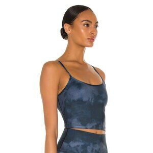 NWT Beyond Yoga Scooped Out Cropped Tank S in Stellar Blue Cloud SOLD OUT ONLINE